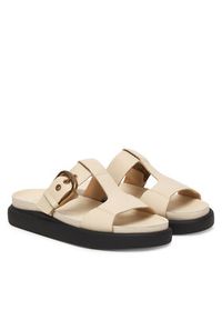 Clarks Klapki Aristella West 26185812 Écru. Kolor: kremowy. Materiał: skóra #2