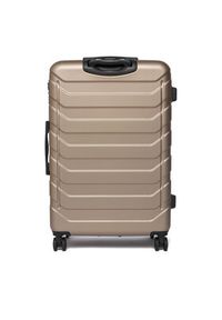 Gino Rossi - GINO ROSSI Walizka duża GIN-L-002-05-GOLD Złoty. Kolor: złoty. Materiał: materiał #4