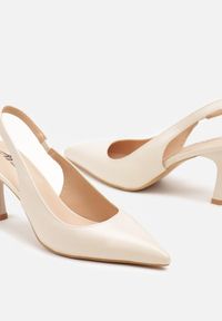 Born2be - Beżowe Sandały na Szpilce z Odkrytą Piętą Delariael. Okazja: na co dzień. Zapięcie: pasek. Kolor: beżowy. Obcas: na szpilce. Styl: casual, elegancki #6