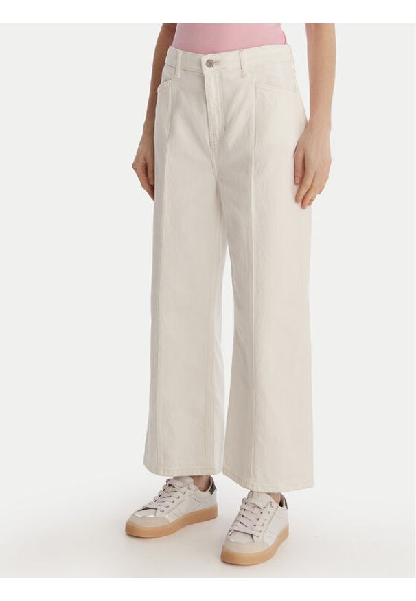 Guess Jeansy W6RA1H D6521 Biały Wide Leg. Kolor: biały