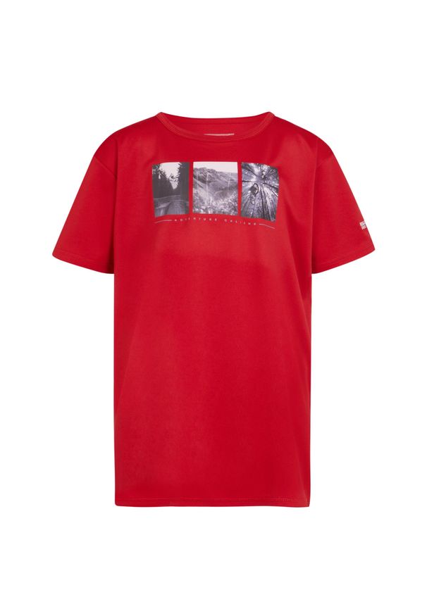 Regatta - Koszulka Na Rower Dziecięca Alvarado VIII. Kolor: czerwony. Sport: kolarstwo