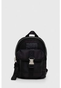 Steve Madden plecak Bcanal damski kolor czarny mały gładki SM21000007. Kolor: czarny. Materiał: materiał. Wzór: gładki #1