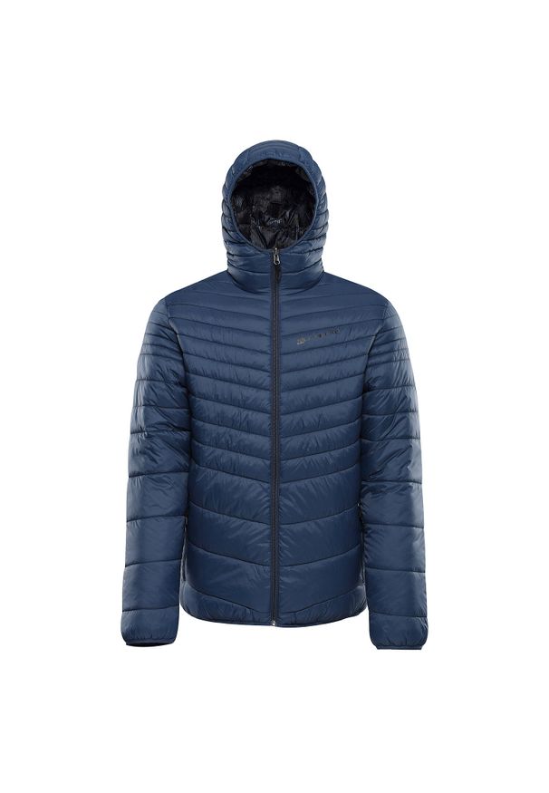 ALPINE PRO - Kurtka męska ocieplana dwustronna Alpine Pro Erom. Kolor: niebieski. Materiał: puch. Sport: turystyka piesza