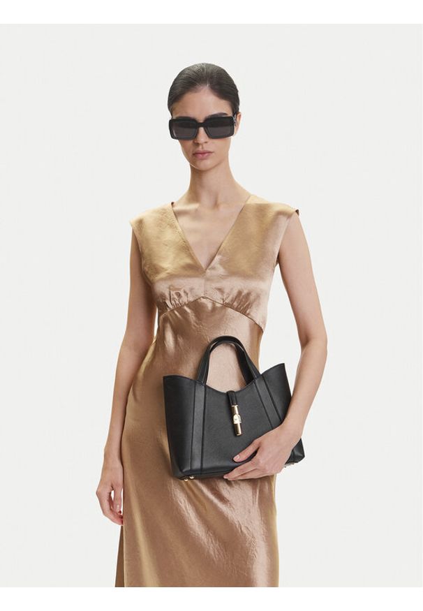 Furla Torebka Goccia S WB01789 BX3353 KH O6000 Czarny. Kolor: czarny. Materiał: skórzane