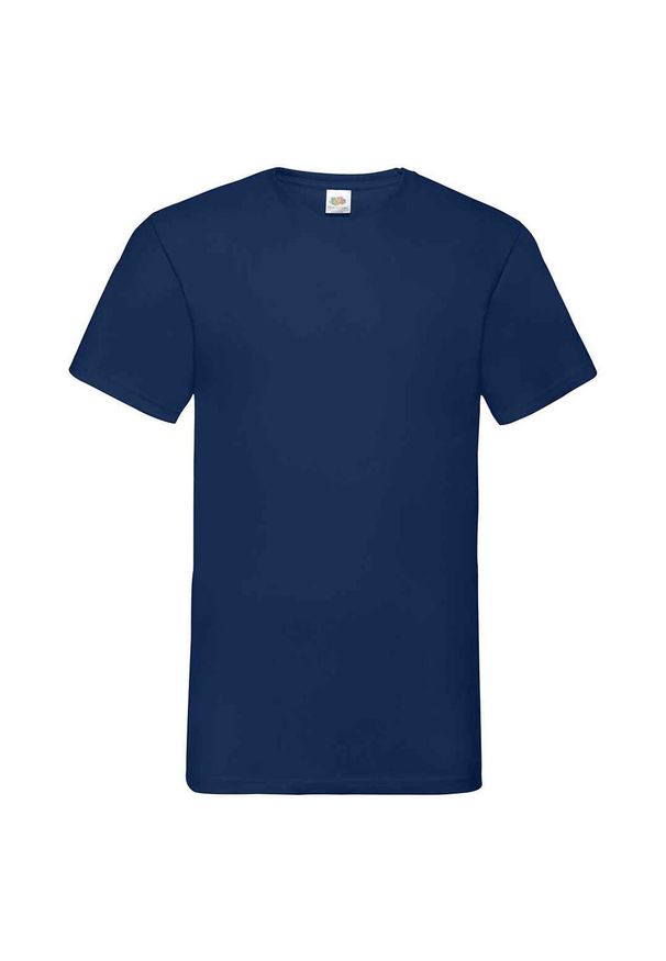 FRUIT OF THE LOOM - Koszulka Unisex Dla Dorosłych Z Dekoltem W Szpic. Kolor: niebieski
