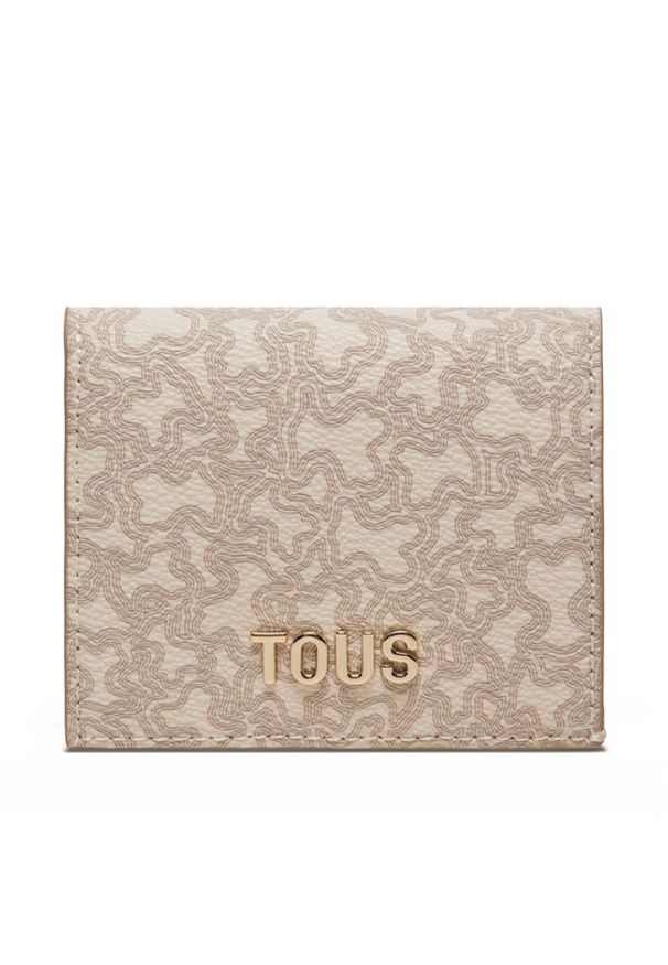 Tous - TOUS Portfel Kaos Mini Lines 2002183601 Beżowy. Kolor: beżowy. Materiał: skóra