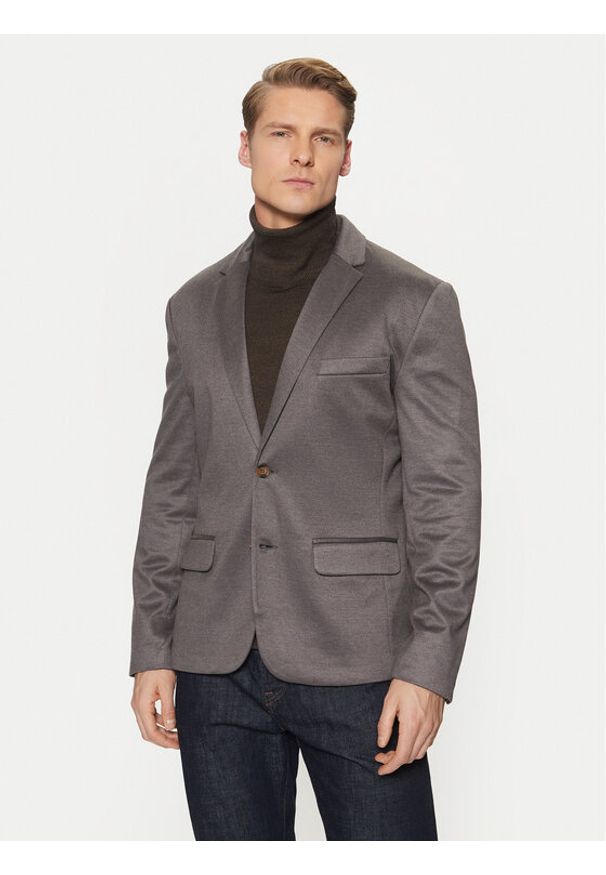 Only & Sons Marynarka Mark 22031060 Granatowy Slim Fit. Kolor: niebieski. Materiał: syntetyk