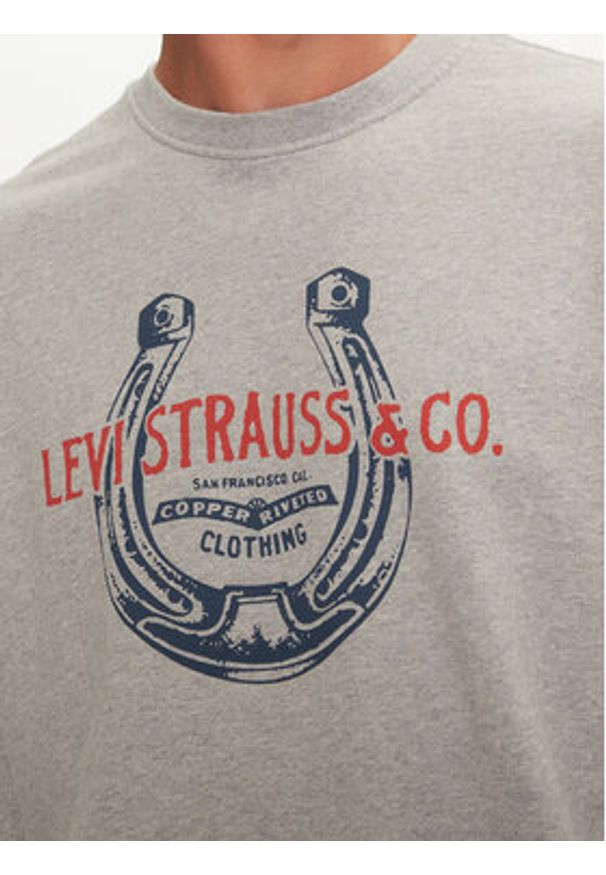 Levi's® Bluza Graphic 38712-0313 Szary Relaxed Fit. Kolor: szary. Materiał: bawełna