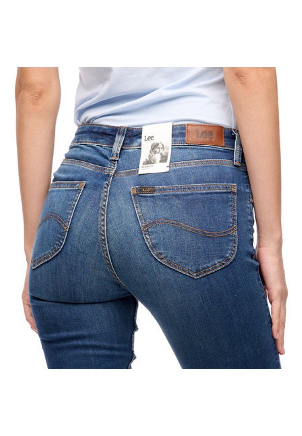 Lee - LEE SCARLETT DAMSKIE SPODNIE JEANSOWE NIGHT SKY L526HAIM 112111680