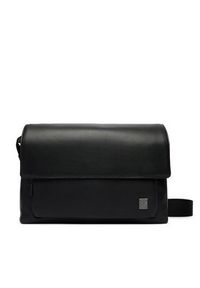 Calvin Klein Saszetka Emblem Hw Flap Messenger LV04D3299G Czarny. Kolor: czarny. Materiał: skóra #4