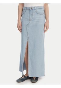 Guess Jeans Spódnica jeansowa W6GD52 D7902 Niebieski Regular Fit. Kolor: niebieski. Materiał: lyocell #1
