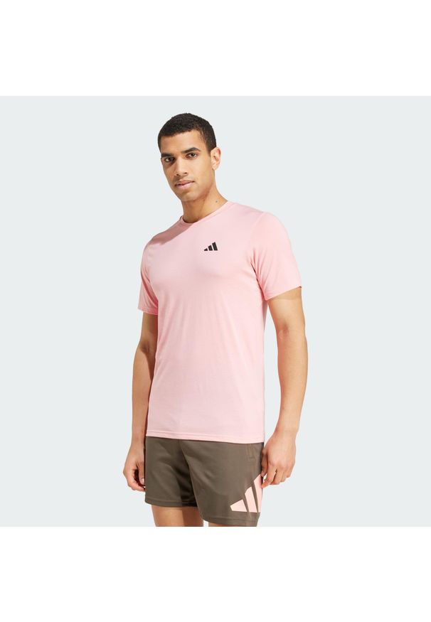 Adidas - Train Essentials Feelready Training Tee. Kolor: czarny, różowy, wielokolorowy. Materiał: materiał