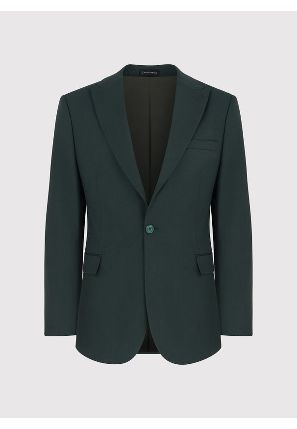 Pako Lorente - PAKO LORENTE – Zielona jednorzędowa marynarka męska. Kolor: zielony