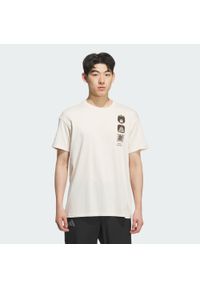 Adidas - Koszulka Multi Graphic. Kolor: biały. Sport: turystyka piesza #1