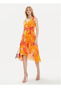Joseph Ribkoff Sukienka letnia 242015 Pomarańczowy Regular Fit. Kolor: pomarańczowy. Materiał: syntetyk. Sezon: lato #3