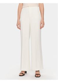 TwinSet - TWINSET Spodnie materiałowe 241TP2130 Écru Wide Leg. Materiał: syntetyk #1