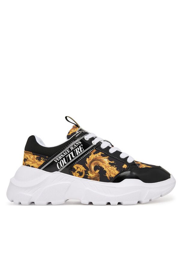 Versace Jeans Couture Sneakersy 80YA3SC2 Kolorowy. Materiał: materiał. Wzór: kolorowy