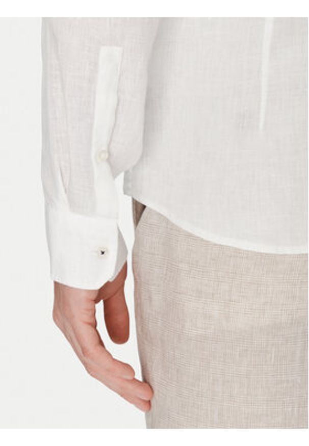 JOOP! Koszula 17 JSH-146Pai-W 30046075 Biały Slim Fit. Kolor: biały. Materiał: len