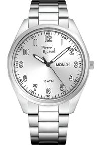 Zegarek Pierre Ricaud Zegarek męski Pierre Ricaud P6053.5123Q srebrny. Kolor: srebrny #1
