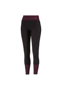 Legginsy damskie Puma Luxe Mesh Tight treningowe sportowe. Kolor: czarny. Materiał: poliester, elastan. Sport: fitness #1