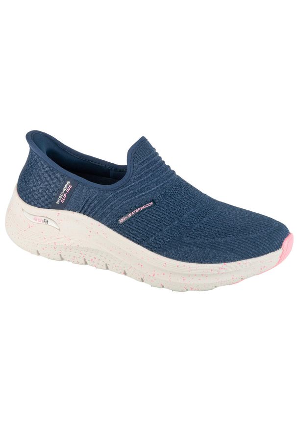 skechers - Buty sportowe damskie, Slip-ins: Arch Fit 2.0 - Right As Rain. Kolor: niebieski. Model: Skechers Sport. Sport: turystyka piesza