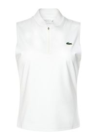Lacoste Top PF0202 Biały Regular Fit. Kolor: biały. Materiał: syntetyk #1
