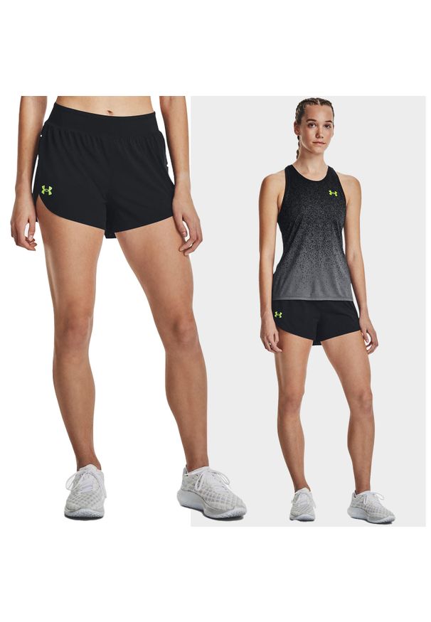 Under Armour - Spodenki fitness damskie UNDER ARMOUR Lighter Than Air Shorts. Kolor: czarny. Sport: fitness