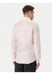 Calvin Klein Koszula LV019EU121 Różowy Regular Fit. Kolor: różowy. Materiał: len #3