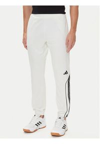 Adidas - adidas Dres 3-Stripes JX5527 Biały Regular Fit. Kolor: biały. Materiał: syntetyk #4