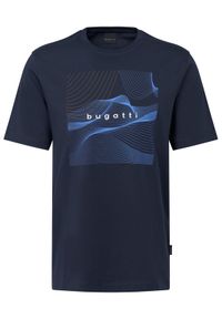 Bugatti T-Shirt 8350-75044C Niebieski Regular Fit. Kolor: niebieski. Materiał: bawełna #1