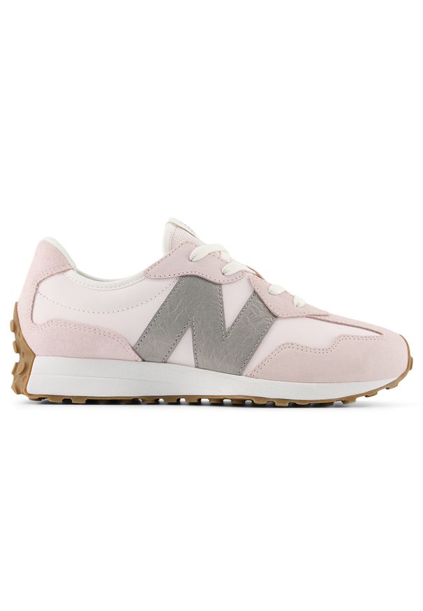 Buty dziecięce New Balance G32739V – różowe. Okazja: na co dzień. Kolor: różowy. Materiał: zamsz, guma. Szerokość cholewki: normalna