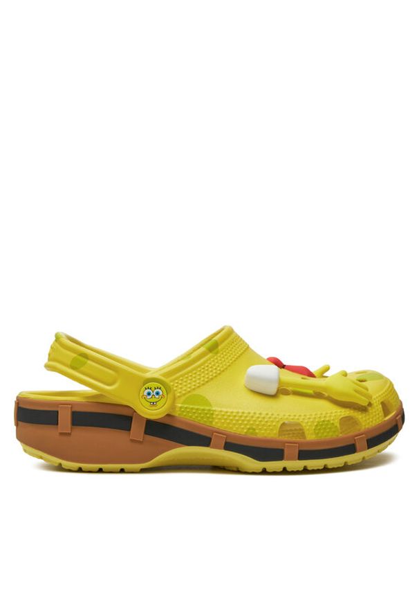 Crocs Klapki Spongebob Classic Clog 209824 Żółty. Kolor: żółty