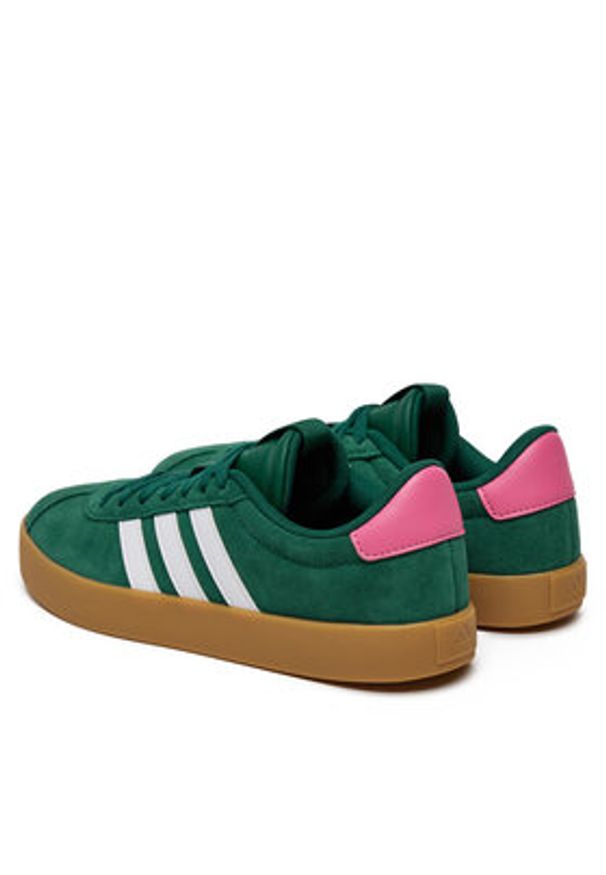 Adidas - adidas Sneakersy VL Court 3.0 JP7538 Zielony. Kolor: zielony. Materiał: zamsz, skóra