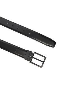 Calvin Klein Pasek Męski Square Buckle 32Mm Adj LV04D7026G Czarny. Kolor: czarny. Materiał: skóra