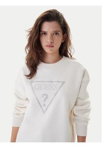 Guess Bluza W6RQ16 KB681 Écru Regular Fit. Materiał: bawełna #4