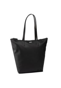 Lacoste - Torebka LACOSTE - Vertical Shopping Bag NF1890PO Black 000. Kolor: czarny. Materiał: skórzane #1