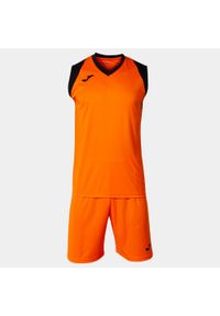 Zestaw do koszykówki dla dorosłych Joma Final II. Kolor: czarny, pomarańczowy, wielokolorowy. Materiał: dresówka. Sport: koszykówka