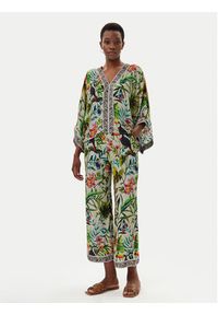 LOLA CASADEMUNT Spodnie materiałowe LS2514016 Kolorowy Relaxed Fit. Materiał: wiskoza. Wzór: kolorowy