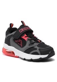 Sneakersy Kappa 260891K Black/Coral. Kolor: czarny. Materiał: materiał #1