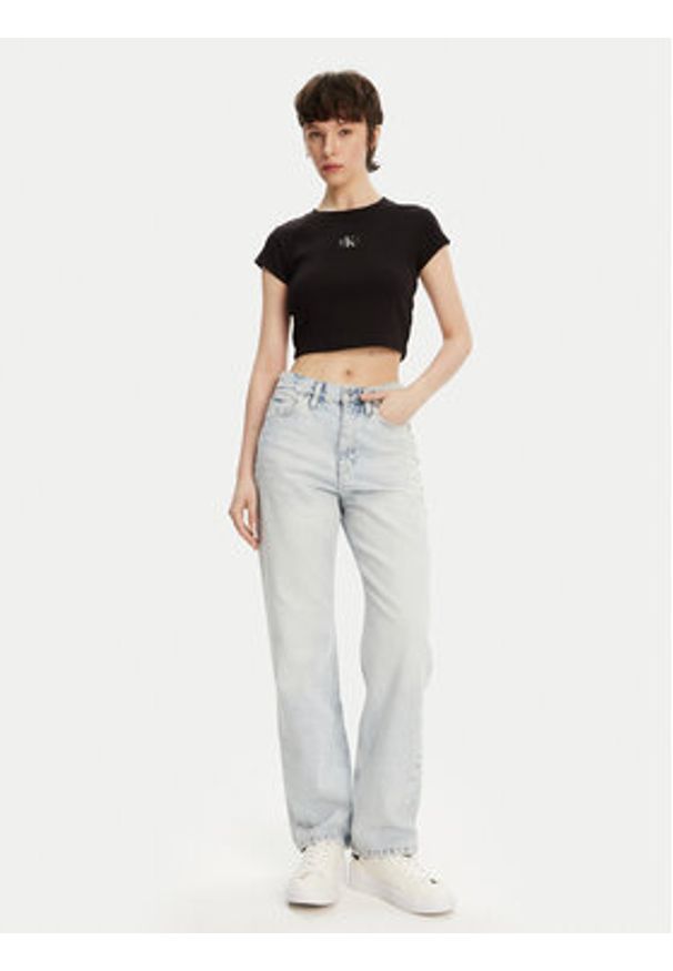 Calvin Klein Jeans Jeansy J20J225132 Niebieski Straight Fit. Kolor: niebieski
