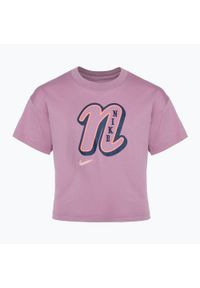 Koszulka dziecięca Nike Sportswear. Kolor: różowy