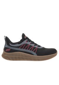 skechers - Buty Skechers Bobs Geo 118171BKMT - czarne. Okazja: na co dzień. Zapięcie: sznurówki. Kolor: czarny. Materiał: guma, materiał. Szerokość cholewki: normalna. Model: Skechers Sport