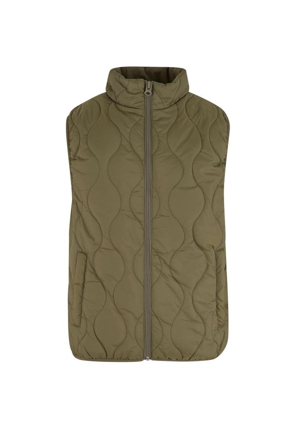 Kurtka puchowa bez rękawów Urban Classics Super Light. Kolor: zielony. Materiał: puch. Długość rękawa: bez rękawów