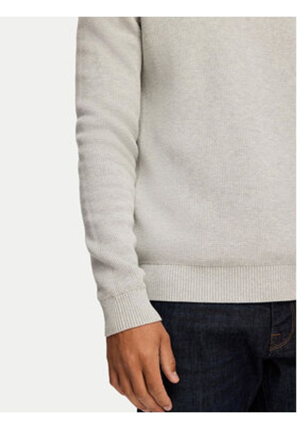 Selected Homme Sweter Dane 16092599 Szary Regular Fit. Kolor: szary. Materiał: bawełna
