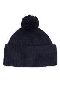 TOMMY HILFIGER - Tommy Hilfiger Czapka Th Evening Pompom Beanie AW0AW15390 Granatowy. Kolor: niebieski. Materiał: syntetyk