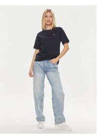Lacoste T-Shirt TF7215 Granatowy Slim Fit. Kolor: niebieski. Materiał: bawełna