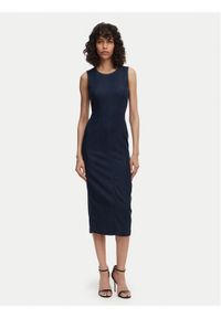 Guess Sukienka codzienna W6RK72 D6980 Granatowy Regular Fit. Okazja: na co dzień. Kolor: niebieski. Materiał: syntetyk. Typ sukienki: proste. Styl: casual #1