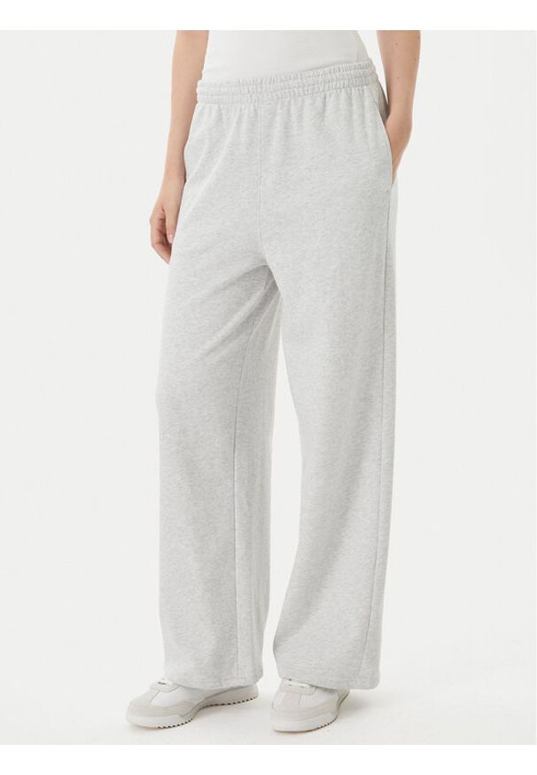 TOMMY HILFIGER - Tommy Hilfiger Spodnie dresowe UW0UW06180 Szary Wide Leg. Kolor: szary. Materiał: bawełna