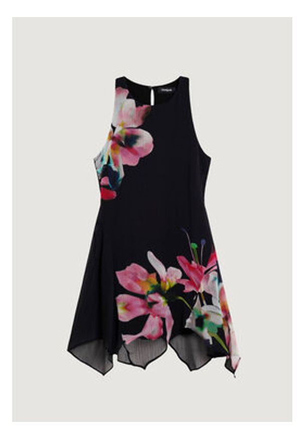 Desigual Sukienka letnia Nala 26SWVW46 Czarny Slim Fit. Kolor: czarny. Materiał: syntetyk. Sezon: lato