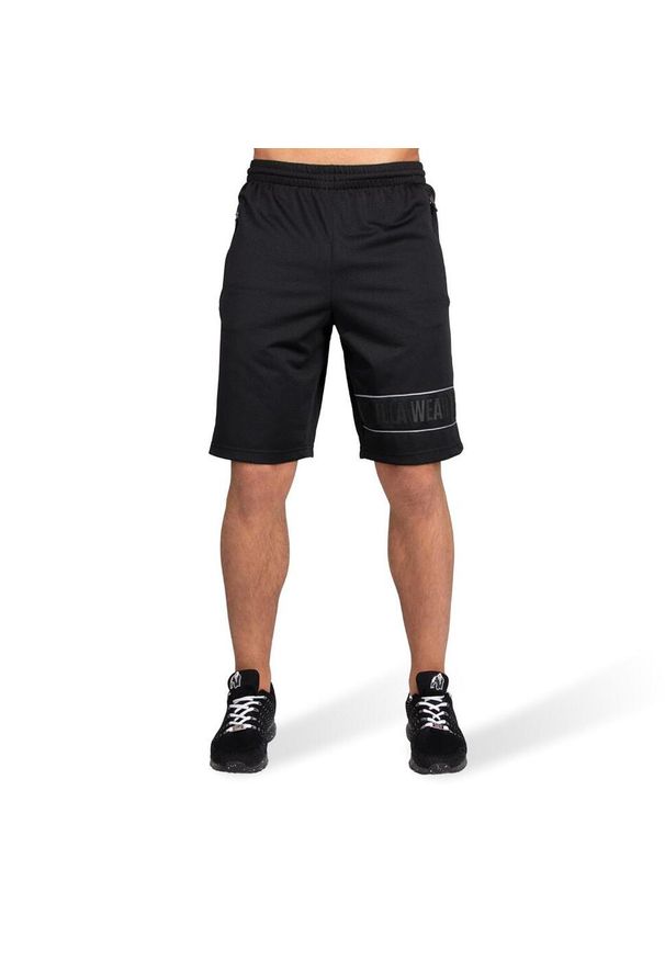 GORILLA WEAR - Branson Szorty - Czarny/Szary. Kolor: szary. Długość: krótkie. Sezon: lato. Sport: fitness